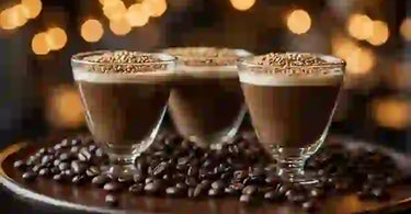 What do the three coffee beans mean in an espresso martini?