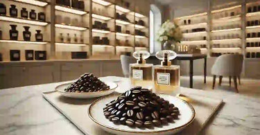 Why  coffee beans are kept in perfume store?